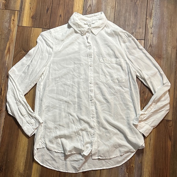 Beachlunchlounge White Button-Down Casey Shirt Small - Picture 3 of 7